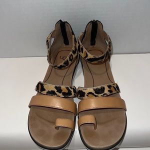 Ugg Leopard Print Sandals.